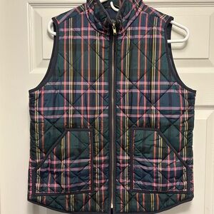 J. Crew Multicolor Quilted Vest